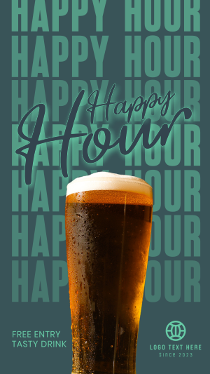 Happy Hour Night Facebook story Image Preview