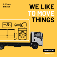 We like to move things Instagram post Image Preview