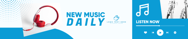 New Music Daily SoundCloud Banner Design Image Preview