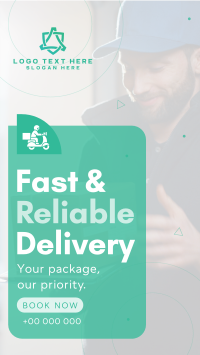 Reliable Courier Delivery Instagram story Image Preview