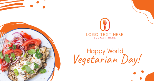 Happy Vegetarian Day! Facebook Ad Design Image Preview