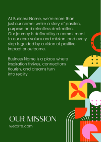 Our Mission Abstract Shapes Poster Image Preview