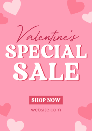 Valentine Hearts Special Sale Flyer Image Preview