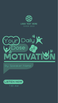 Daily Motivational Podcast Facebook Story Design