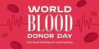 World Blood Donation Day Twitter Post Design