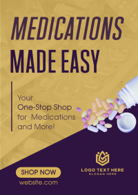 Modern Medical Pharmacy Shop Poster Preview