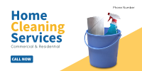 Cleaning Service Twitter Post Design