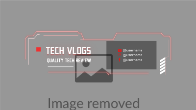Tech Vlog YouTube cover (channel art) Image Preview