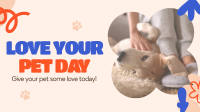 Pet Loving Day Facebook Event Cover Design