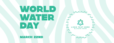 World Water Day Waves Facebook cover Image Preview
