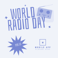 Happy World  Radio Day Instagram Post Design