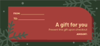 Christmas Voucher Gift Certificate Design