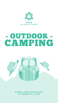 Outdoor Campsite Instagram story Image Preview