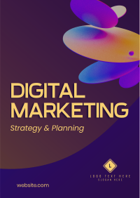 Digital Marketing Plan Flyer Design
