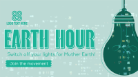 Earth Hour Light Bulb Facebook event cover Image Preview