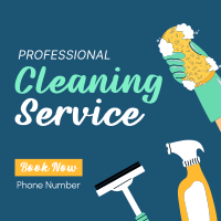 Professional Cleaner Instagram Post Design