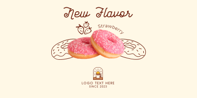 Strawberry Flavored Donut  Twitter Post Image Preview