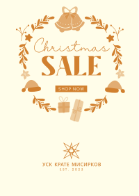 Christmas Wreath Sale Flyer Image Preview