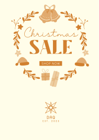 Christmas Wreath Sale Flyer Image Preview