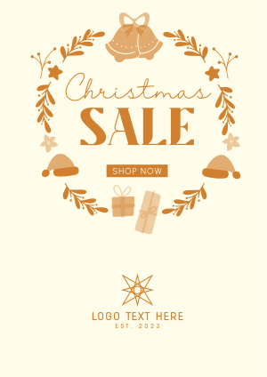 Christmas Wreath Sale Flyer Image Preview