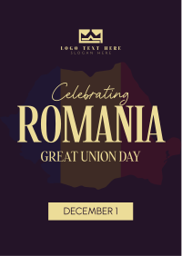 Romanian Celebration Flyer Design