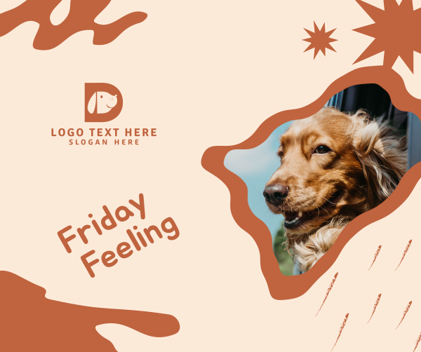 Doggo Friday Feeling  Facebook Post Design Image Preview