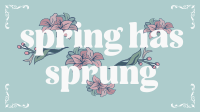 Vintage Floral Spring Video Design