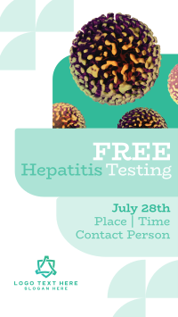 Geometrical Hepatitis Testing Facebook Story Design