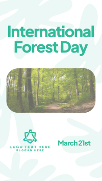 Forest Day Greeting Instagram story Image Preview