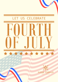 4th of July Greeting Flyer Design