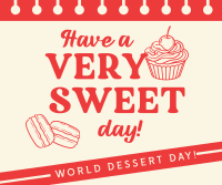 Sweet Dessert Day Facebook Post Design