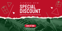Christmas Fitness Discount Twitter post Image Preview