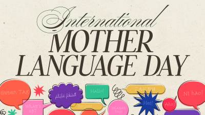 Modern Nostalgia International Mother Language Day Facebook event cover Image Preview