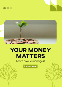 Money Matters Podcast Flyer Design