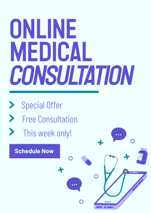 Mobile Online Consultation Flyer Image Preview
