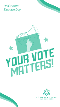 Your Vote Matters Facebook Story Design