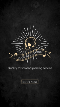 Tattoo and Piercing Instagram Story Design