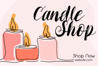 Candle Line Pinterest Cover Design