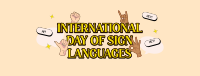 Sign Languages Day Celebration Facebook Cover Design