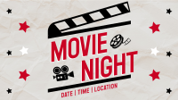 Film Night Clapboard Facebook Event Cover Design