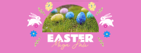 Cute Easter Bunny Facebook cover Image Preview