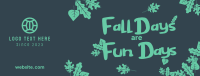 Fall Days are Fun Days Facebook cover Image Preview