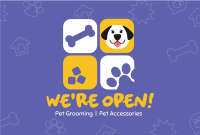 Pet Store Now Open Pinterest Cover Design