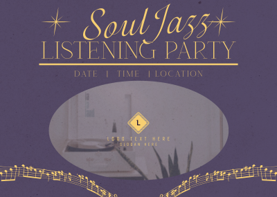 Jazz Study Playlist Postcard Image Preview