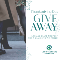 Massive Giveaway this Thanksgiving Linkedin Post Image Preview