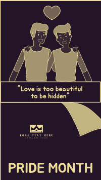 Love is Beautiful Facebook Story Design