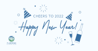 Cheers to New Year Facebook Ad Design