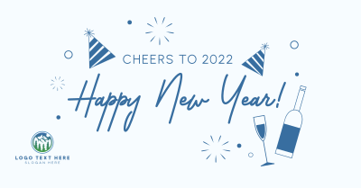 Cheers to New Year Facebook ad Image Preview