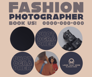 Retro Fashion Photographer Facebook post Image Preview