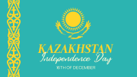 Ornamental Kazakhstan Day Video Design